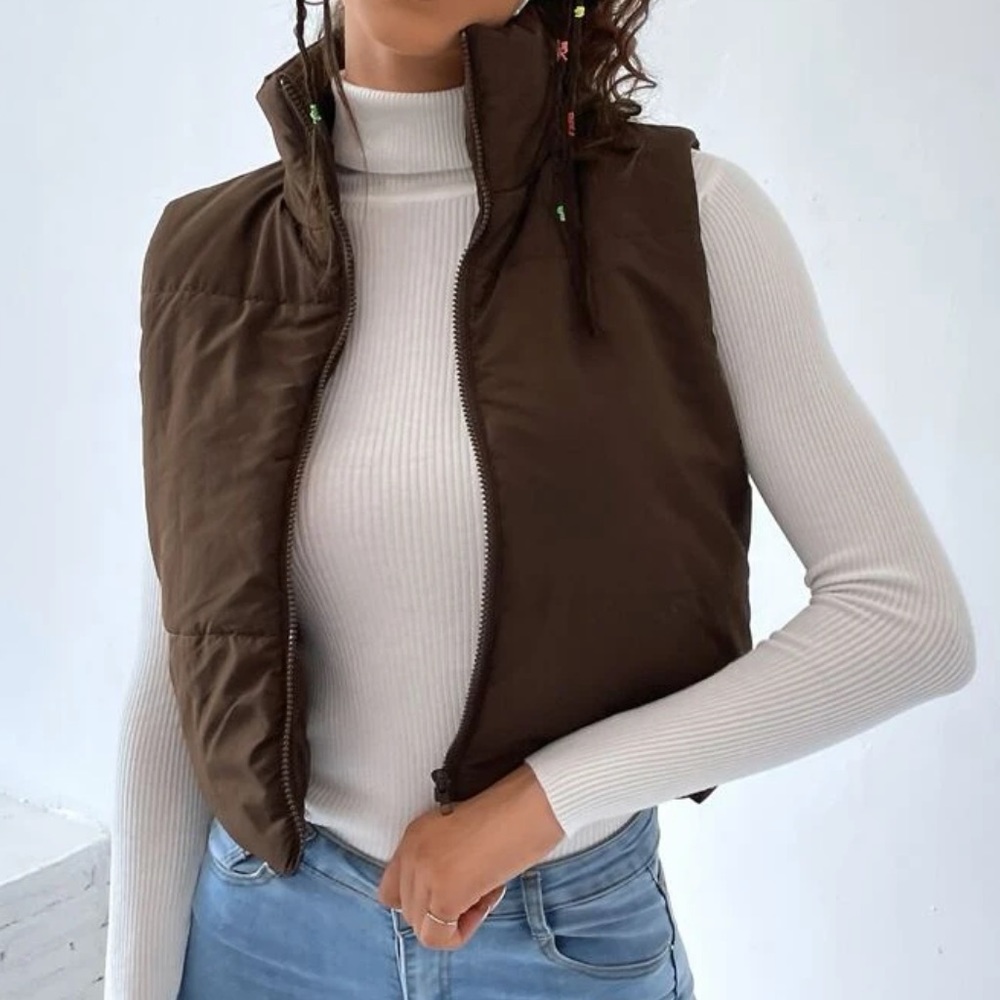 Brown Women's Vest